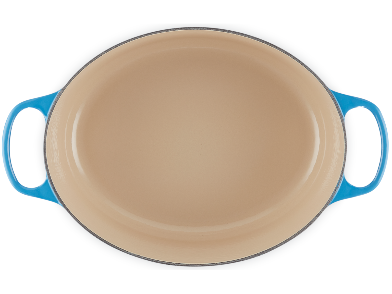 Le Creuset Bräter Signatur oval azure 25,7cm Freisteller 5