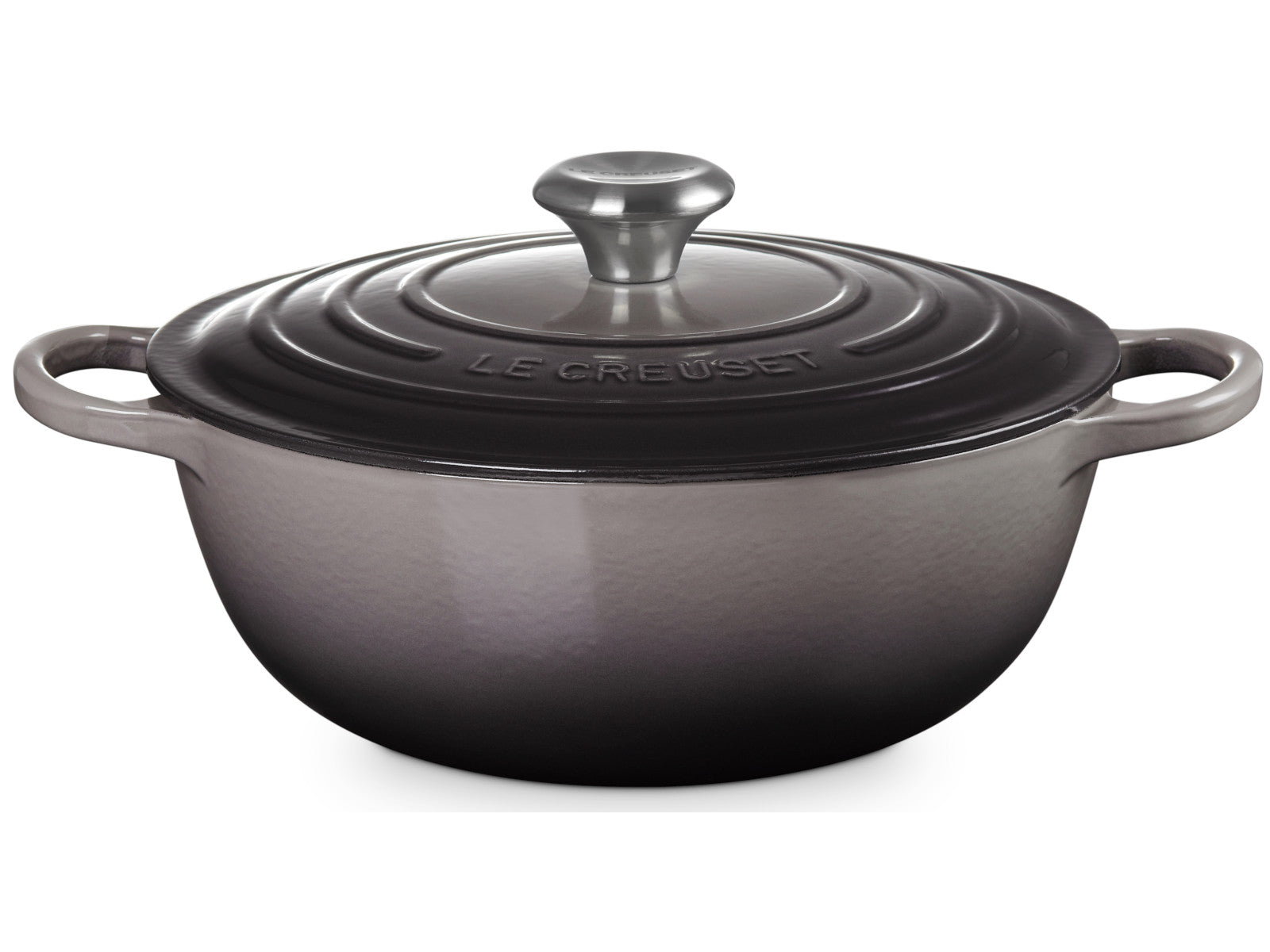 Le Creuset Bräter La Marmite Signature rund flint 27,5cm Freisteller 1