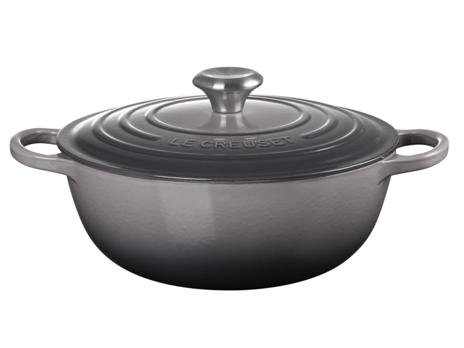 Le Creuset Bräter La Marmite Signature rund flint 28cm Freisteller