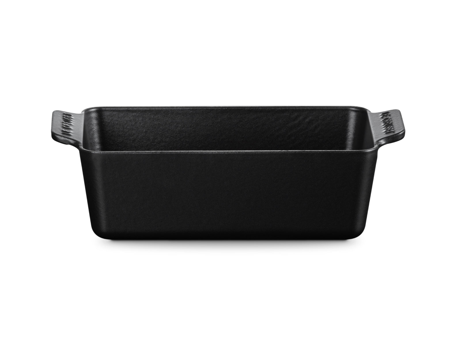 Le Creuset Backform Signature rechteckig schwarz matt 23cm - Produktbild 1