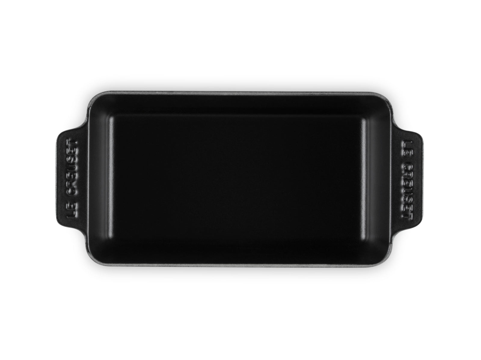 Le Creuset Backform Signature rechteckig schwarz matt 23cm - Produktbild 6