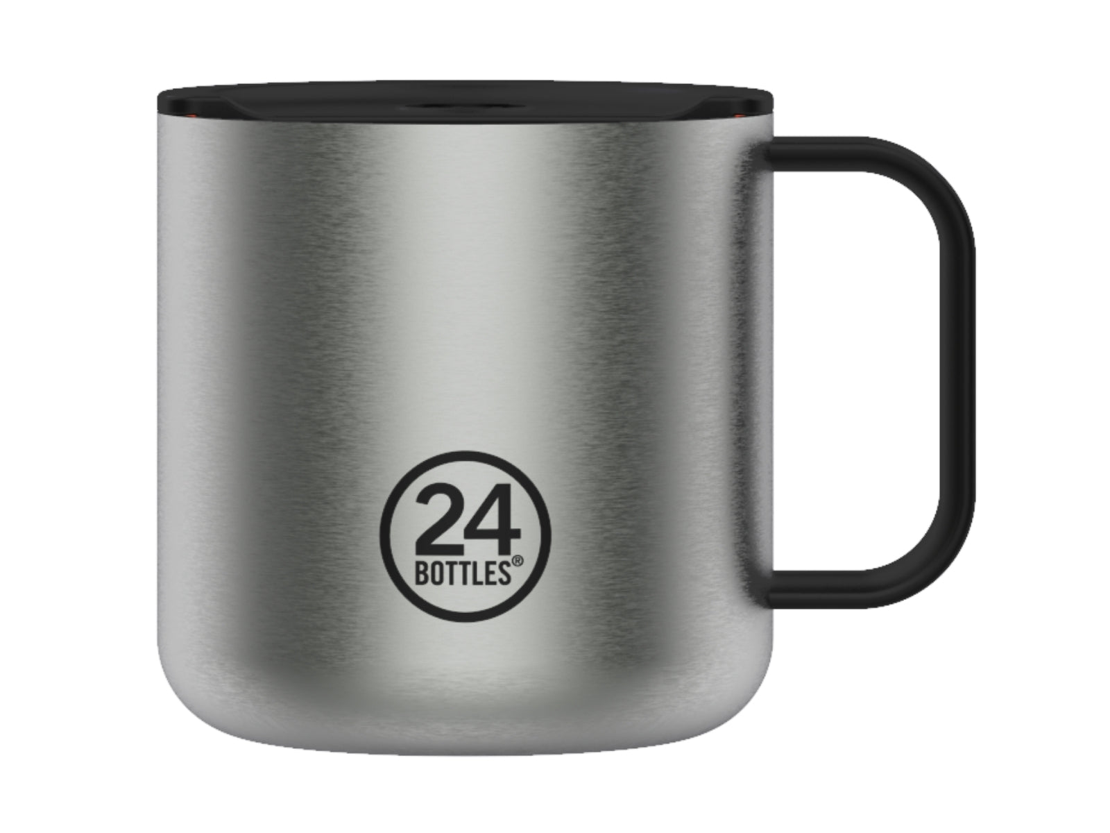 24Bottles Casa Mug Brushed Steel 340ml - Produktbild 1