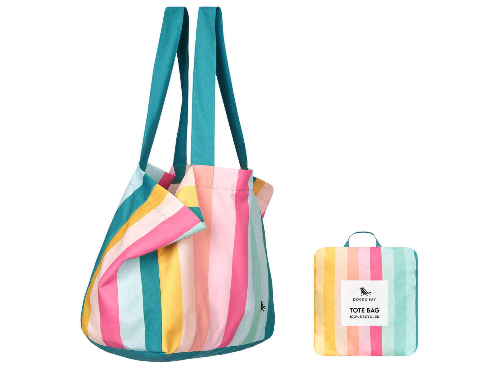 Dock & Bay Strandtasche faltbar Coastal Candy Freisteller 1