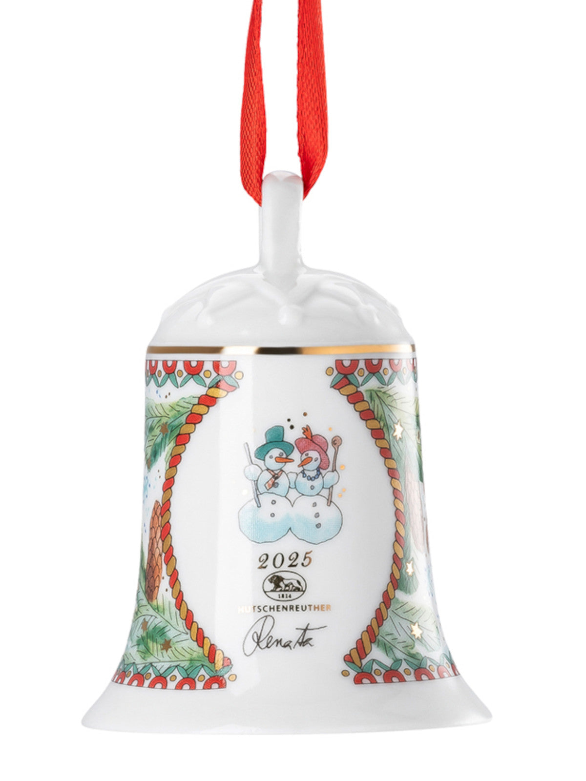 Hutschenreuther Porzellanglocke Weihnachtsglocke 2025 Freisteller 3