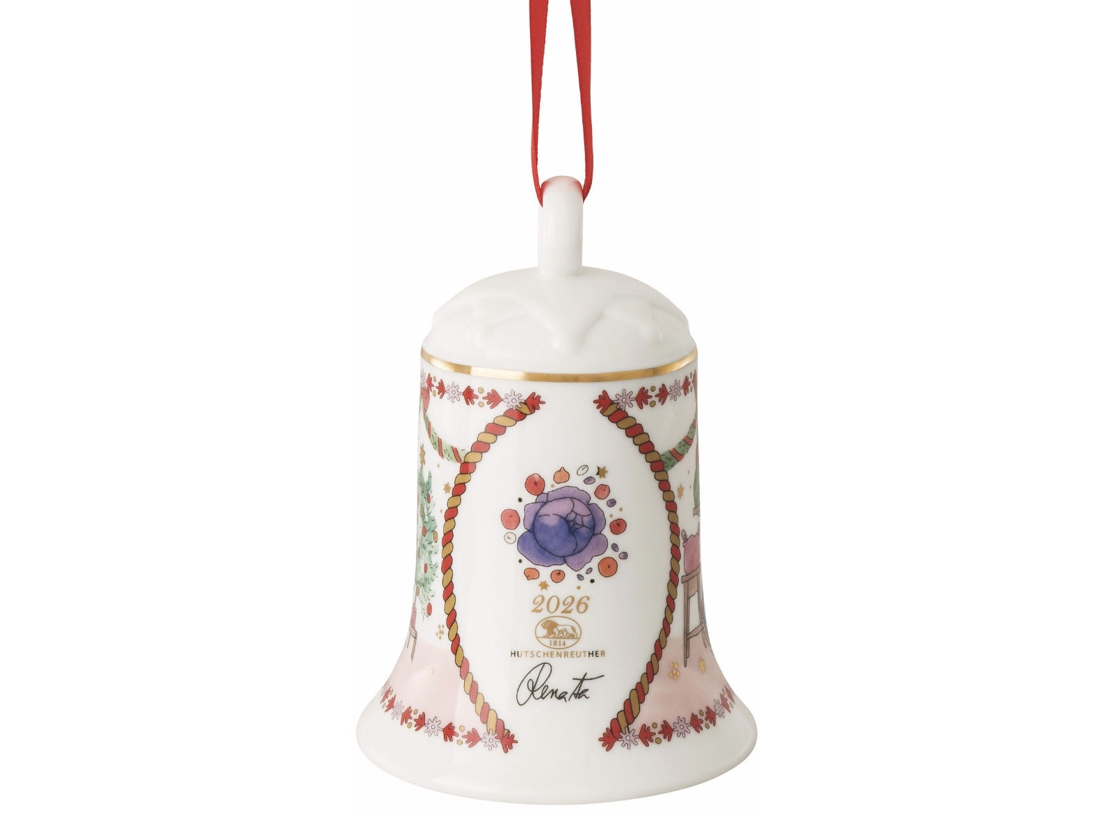Hutschenreuther 2026 Weihnachtsschmaus Porzellanglocke 12cm - Produktbild 2