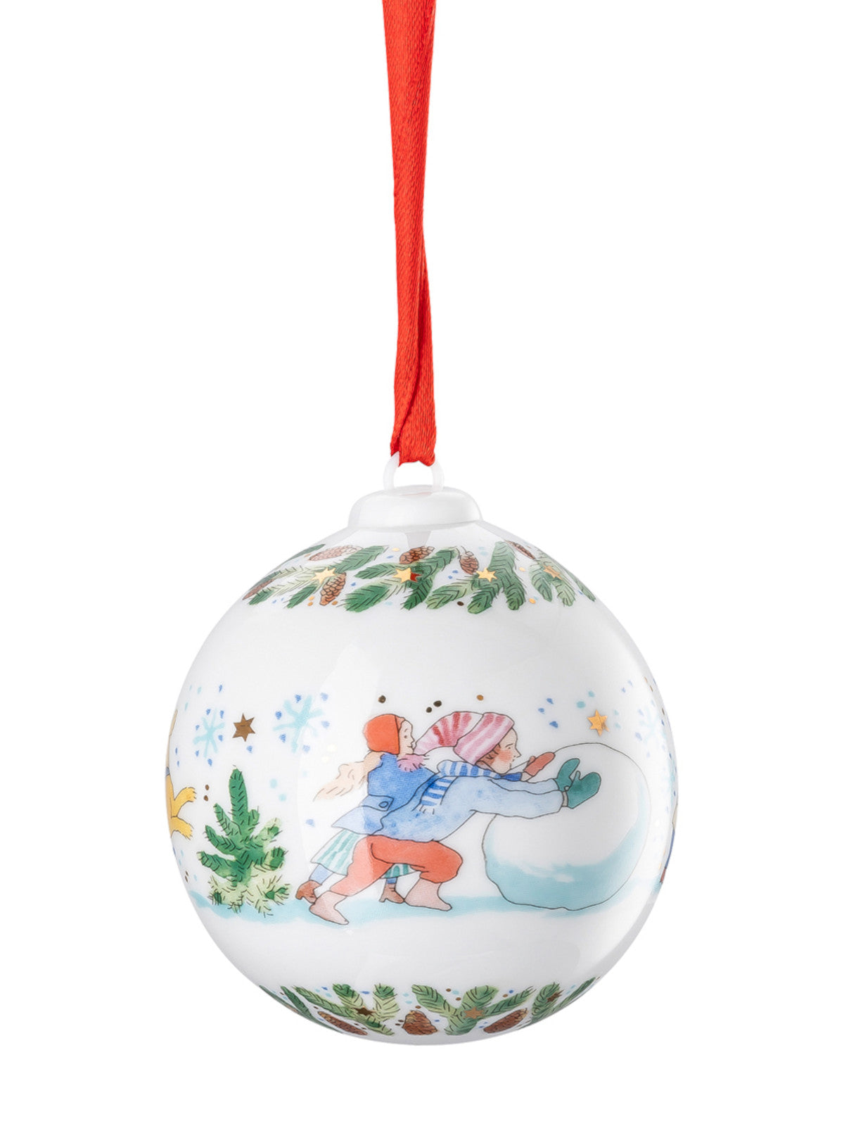 Hutschenreuther Porzellankugel Weihnachtskugel 2025 Freisteller 3