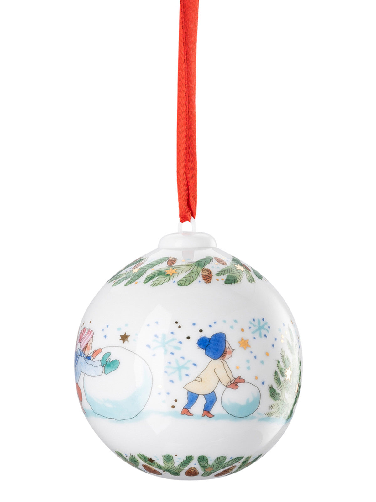 Hutschenreuther Porzellankugel Weihnachtskugel 2025 Freisteller 2