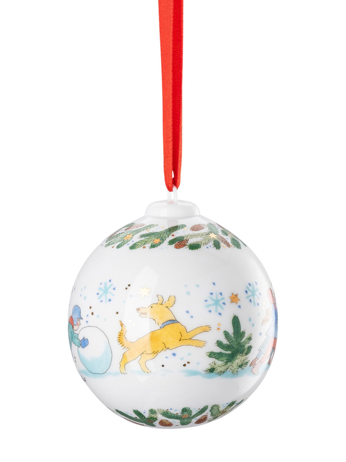 Hutschenreuther Porzellankugel Weihnachtskugel 2025 Freisteller 4