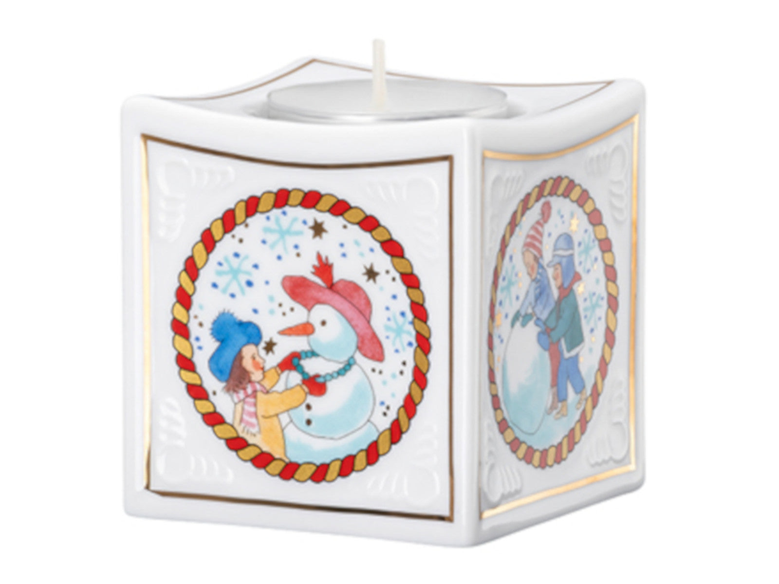 Hutschenreuther Sammelkollektion 2025 Weihnachtsspiele Porzellanlicht Freisteller 1