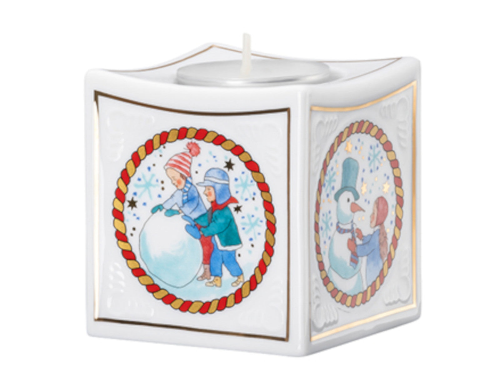 Hutschenreuther Sammelkollektion 2025 Weihnachtsspiele Porzellanlicht Freisteller 3