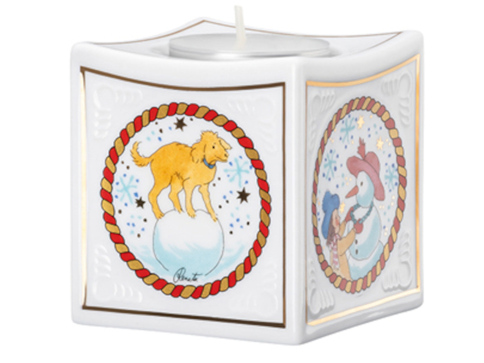 Hutschenreuther Sammelkollektion 2025 Weihnachtsspiele Porzellanlicht Freisteller 4