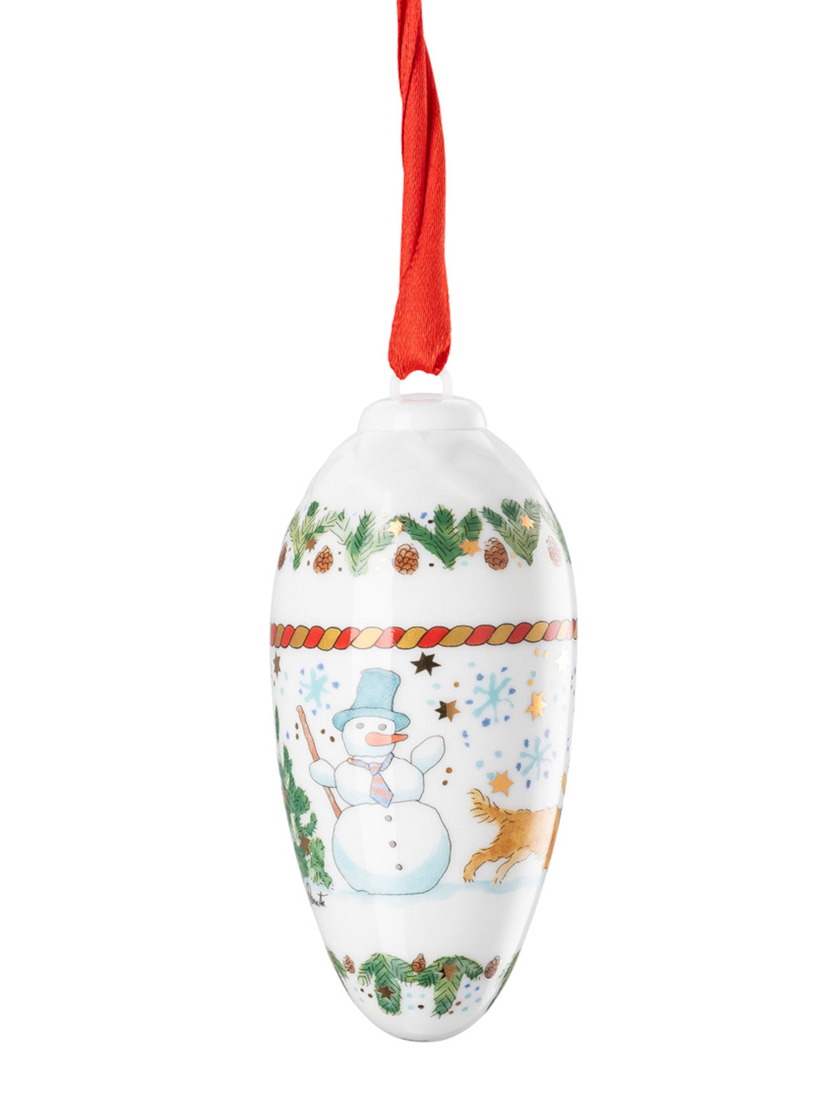 Hutschenreuther Porzellanzapfen Weihnachtszapfen 2025 Freisteller 4