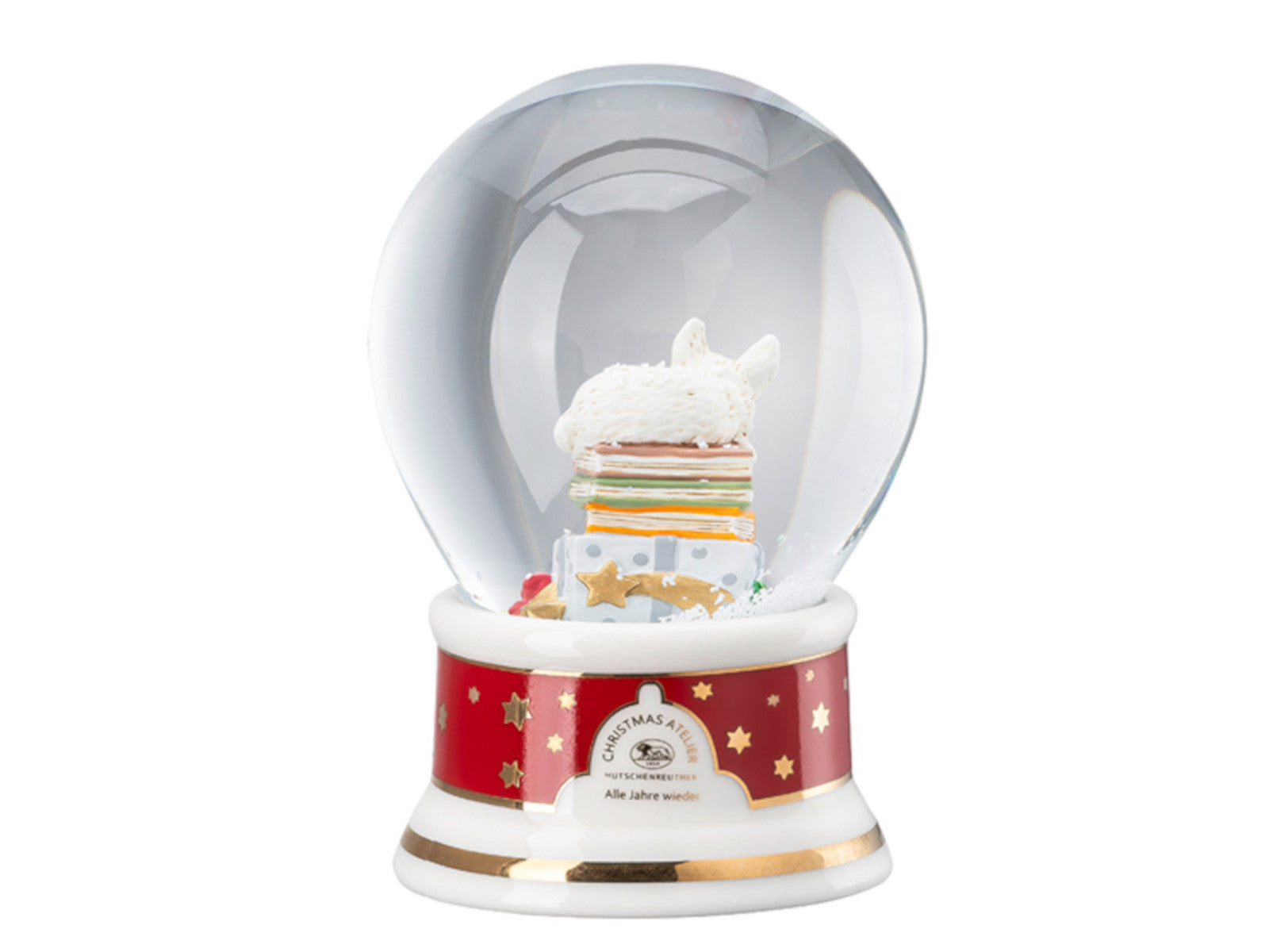 Hutschenreuther Sammelserie 2025 Alle Jahre wieder Schneekugel Freisteller 3