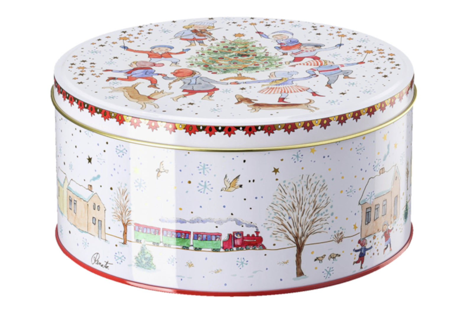 Hutschenreuther Sammelkollektion 2023 Weihnachtsklänge Plätzchendosen Set3 Freisteller