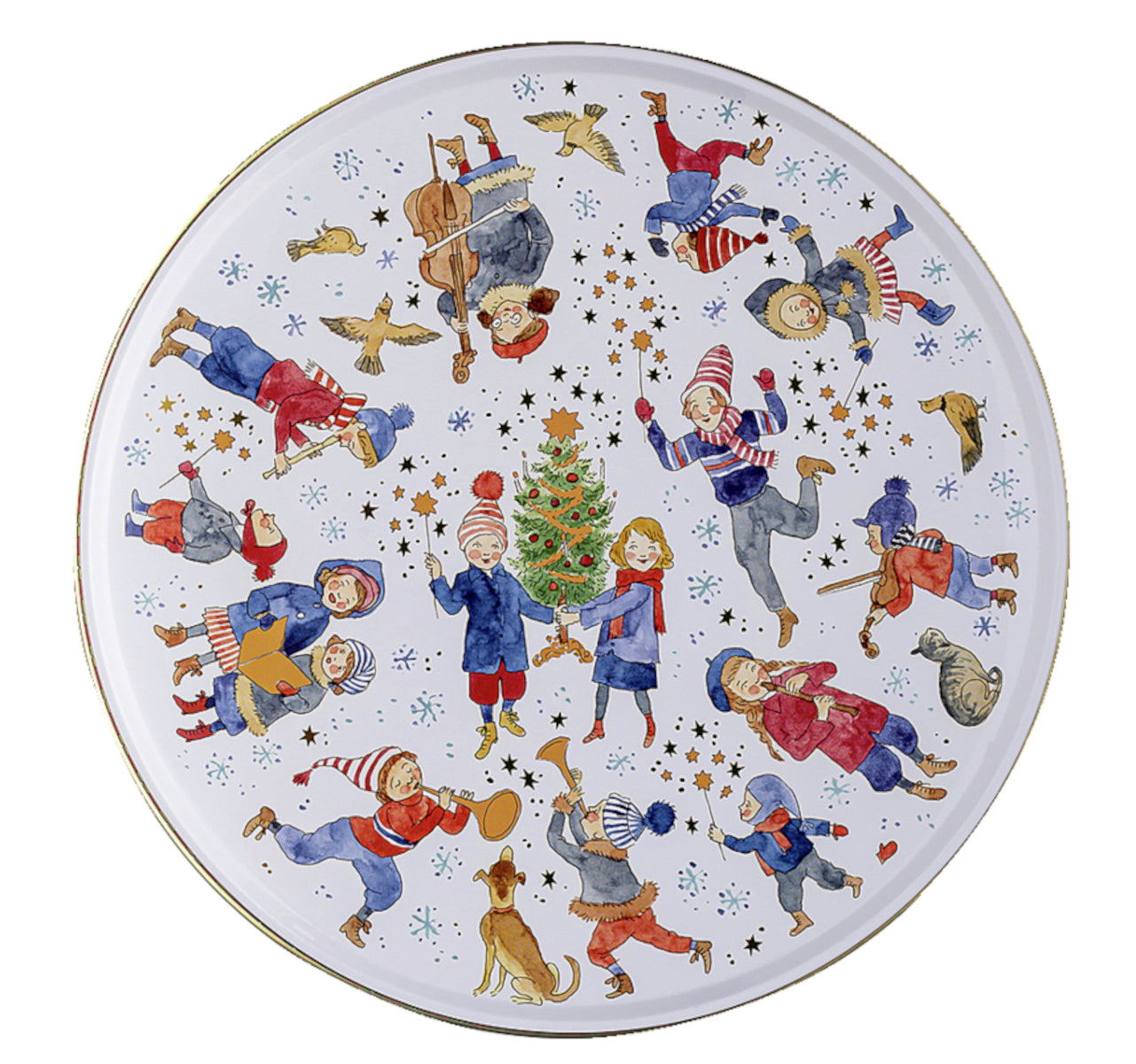 Hutschenreuther Sammelkollektion 2023 Weihnachtsklänge Plätzchendosen Set3 Freisteller