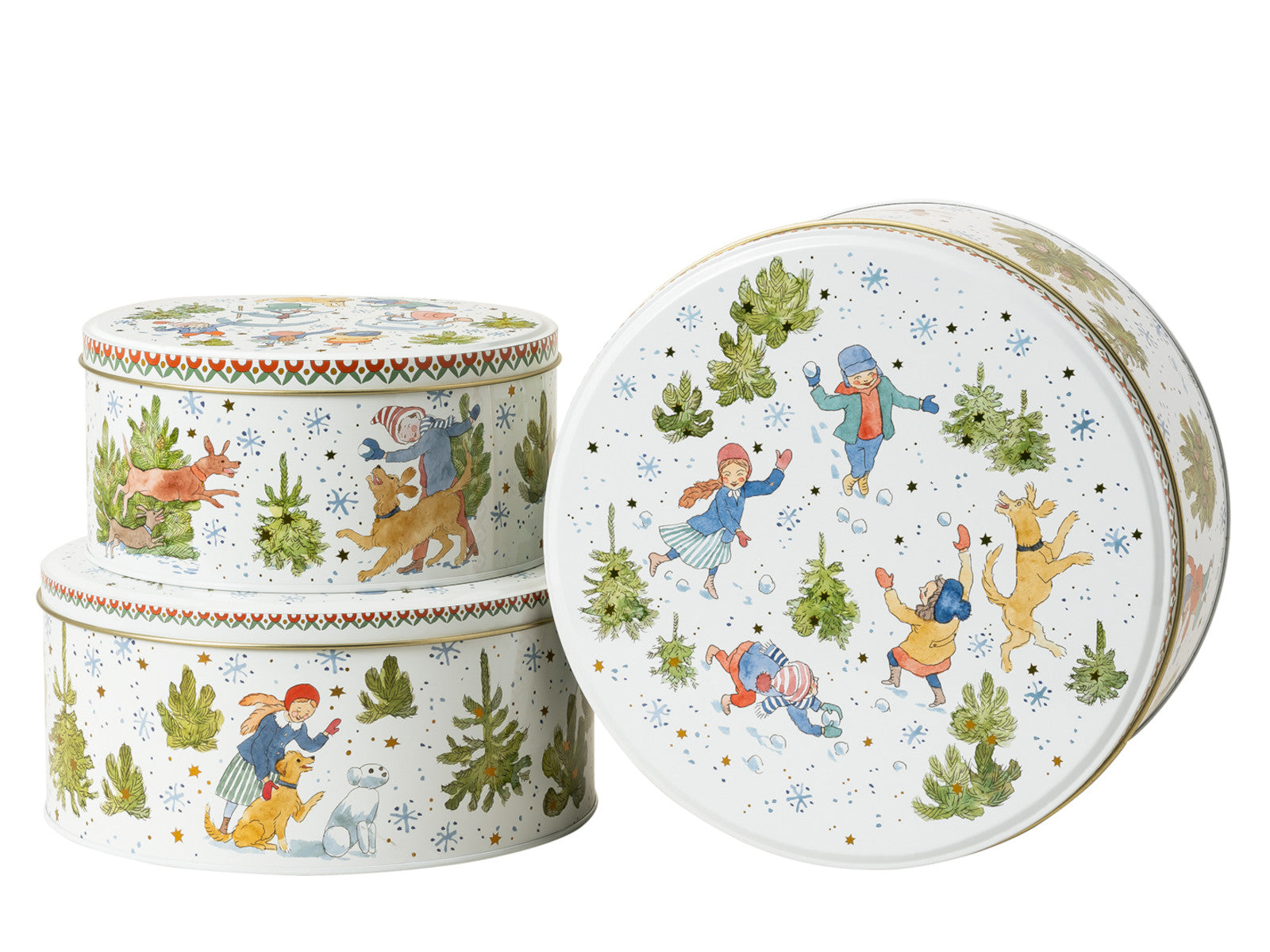 Hutschenreuther Sammelkollektion 2025 Weihnachtsspiele Plätzchendosen Set3 Freisteller 1