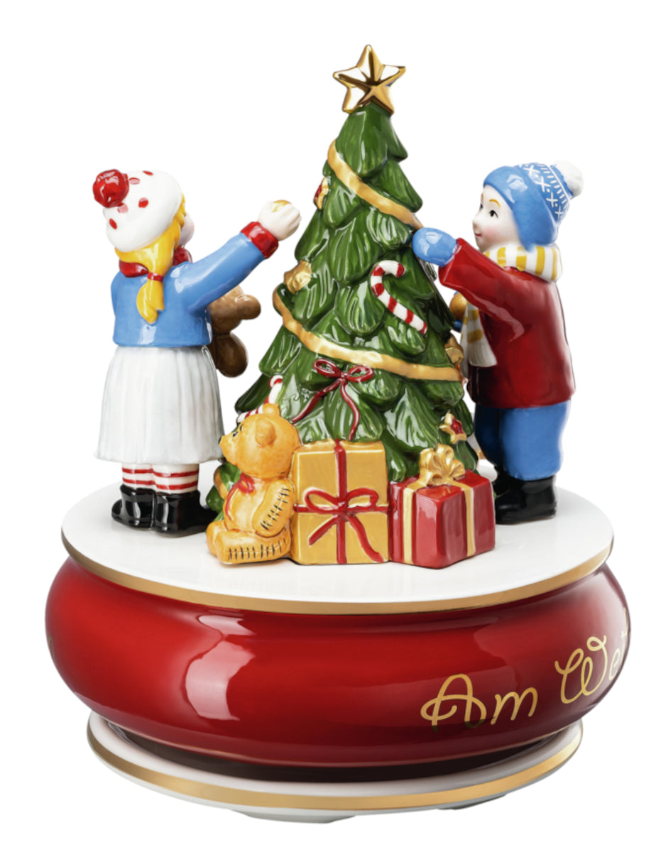 Hutschenreuther Sammelserie 2023 Am Weihnachtsbaum Spieluhr Freisteller