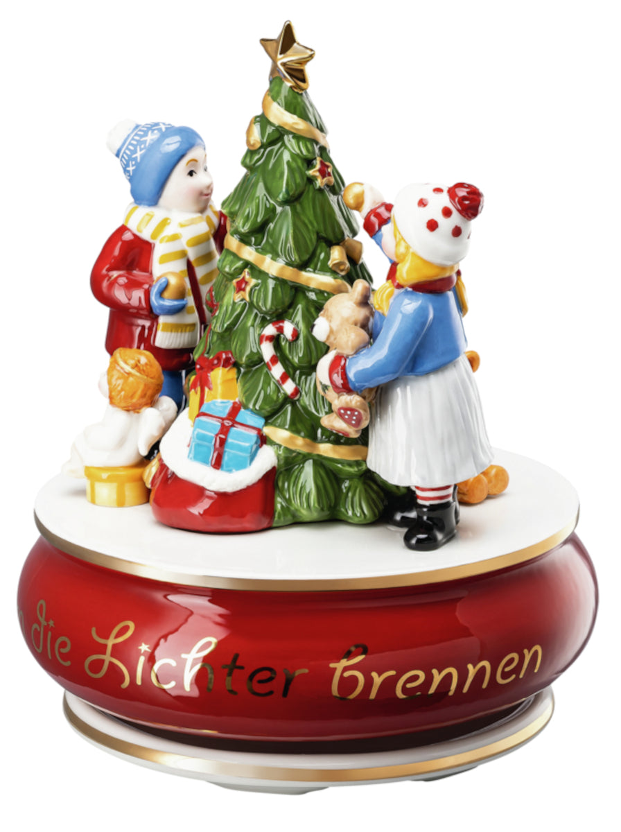 Hutschenreuther Sammelserie 2023 Am Weihnachtsbaum Spieluhr Freisteller