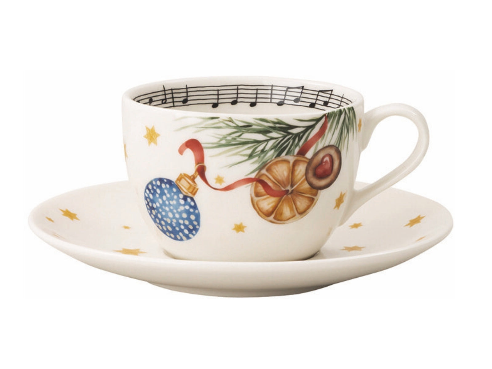 Hutschenreuther 2026 Morgen, Kinder, wird's was geben Cappuccinotasse 2tlg - Produktbild 1