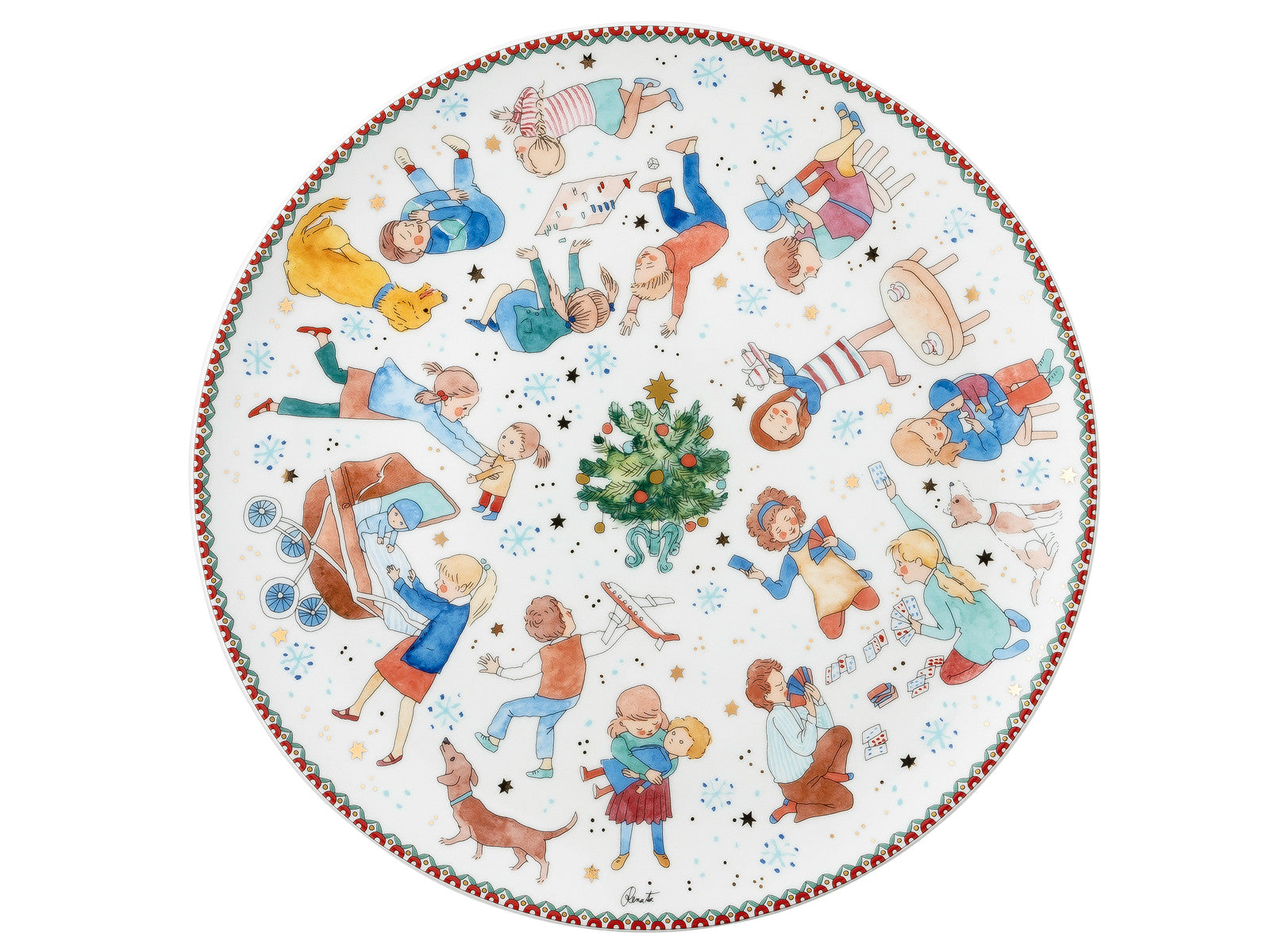 Hutschenreuther Sammelkollektion 2025 Weihnachtsspiele Plätzchenteller 28cm Freisteller 1
