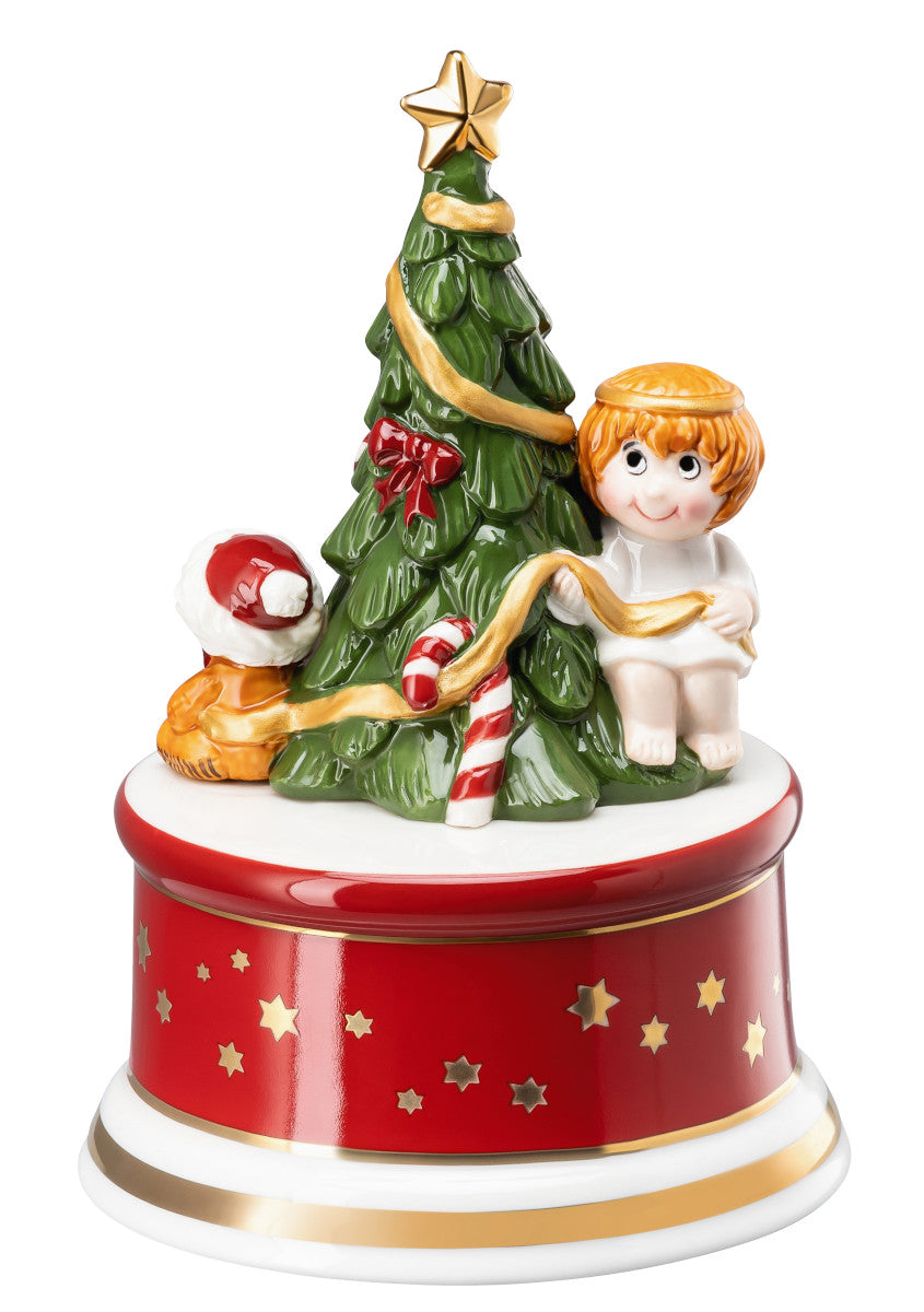 Hutschenreuther Sammelserie 2023 Am Weihnachtsbaum Spieluhr klein Freisteller