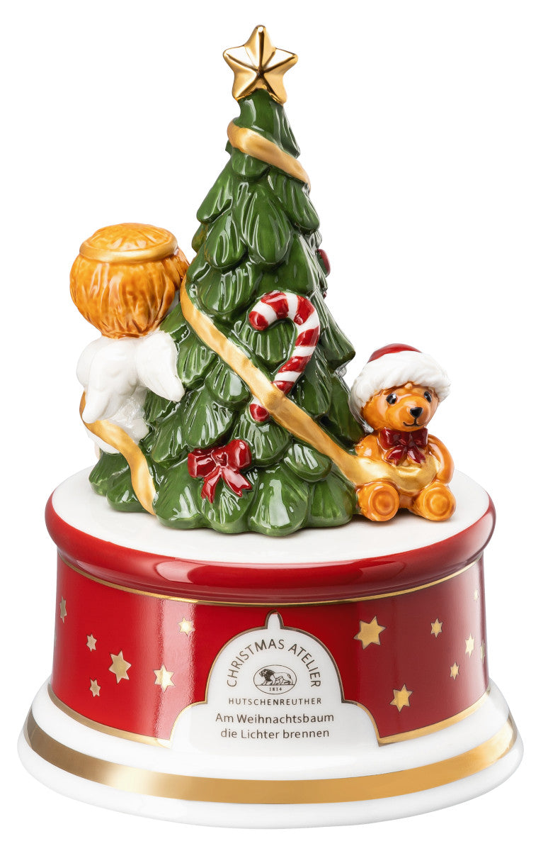 Hutschenreuther Sammelserie 2023 Am Weihnachtsbaum Spieluhr klein Freisteller