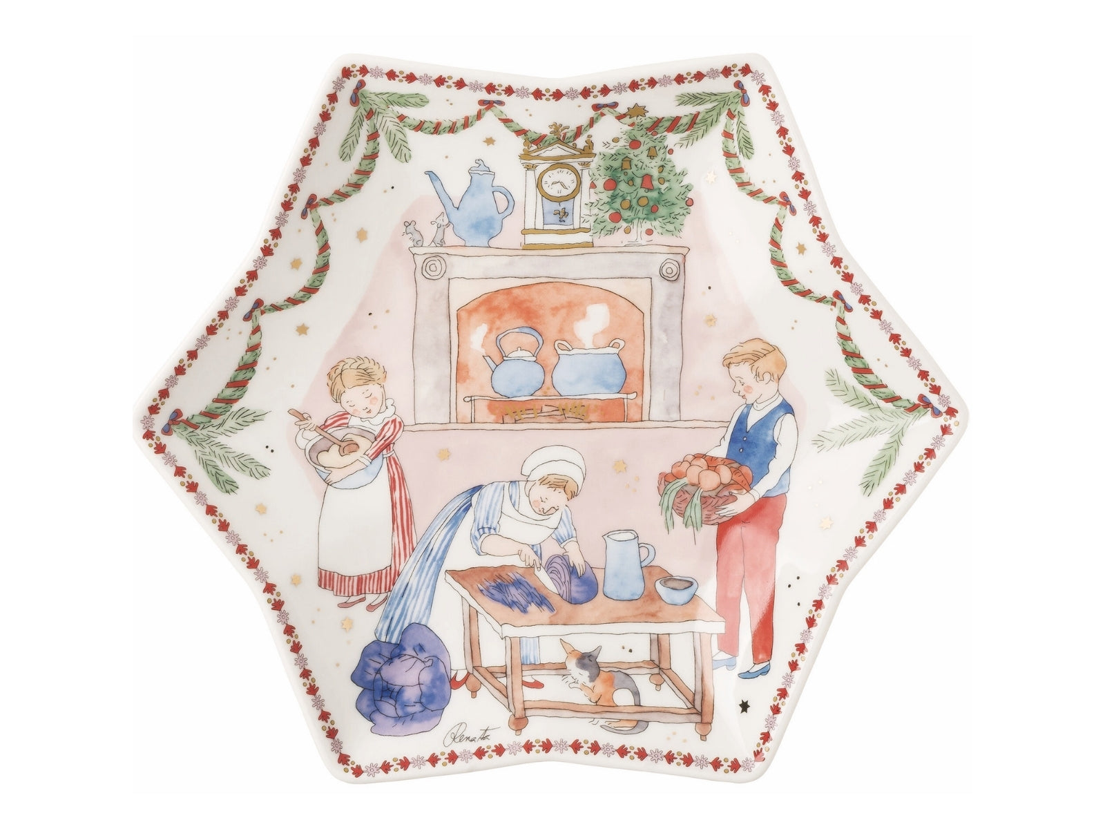 Hutschenreuther 2026 Weihnachtsschmaus Sternschale 24cm - Produktbild 1