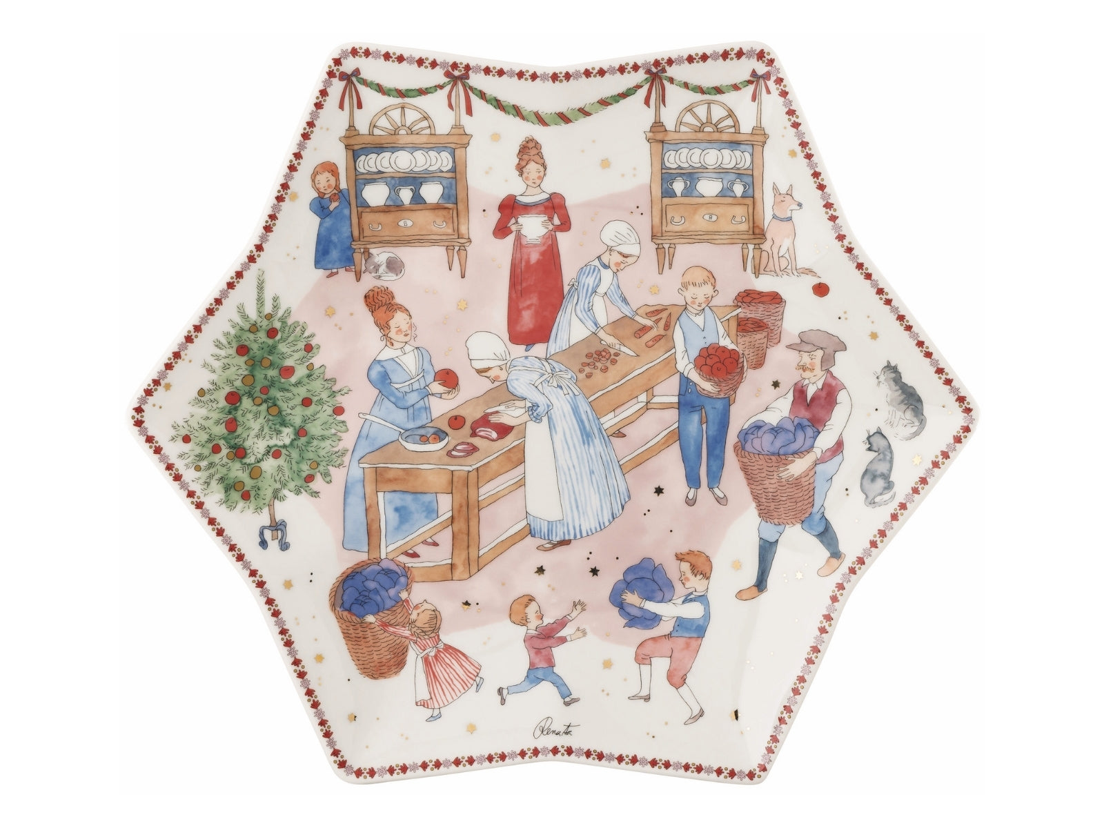 Hutschenreuther 2026 Weihnachtsschmaus Sternschale 34cm - Produktbild 1