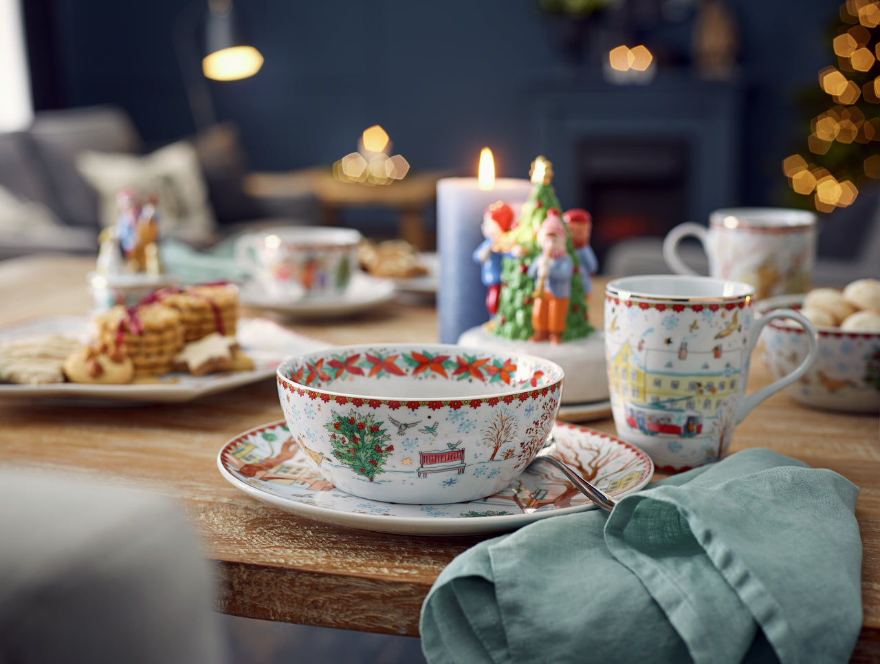 Hutschenreuther Sammelkollektion 2023 Weihnachtsklänge Cappuccinotasse 2tlg Lifestyle