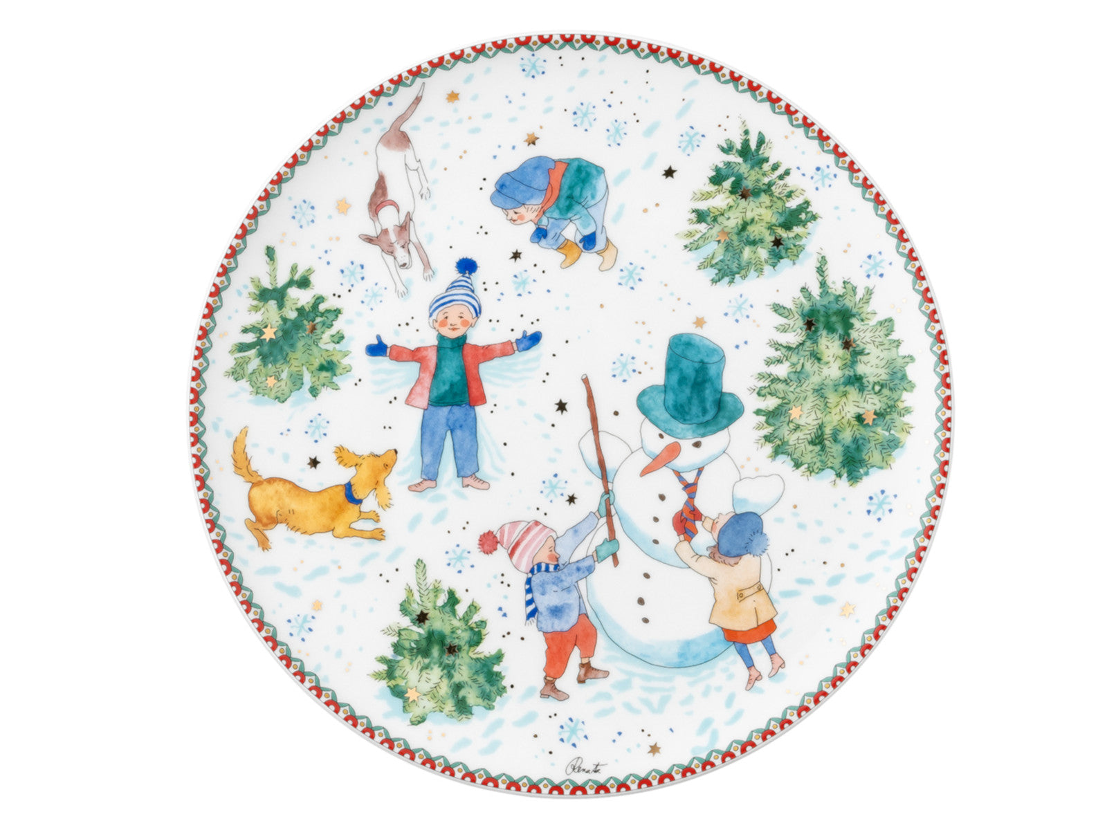 Hutschenreuther Sammelkollektion 2025 Weihnachtsspiele Teller flach 22cm Freisteller 1