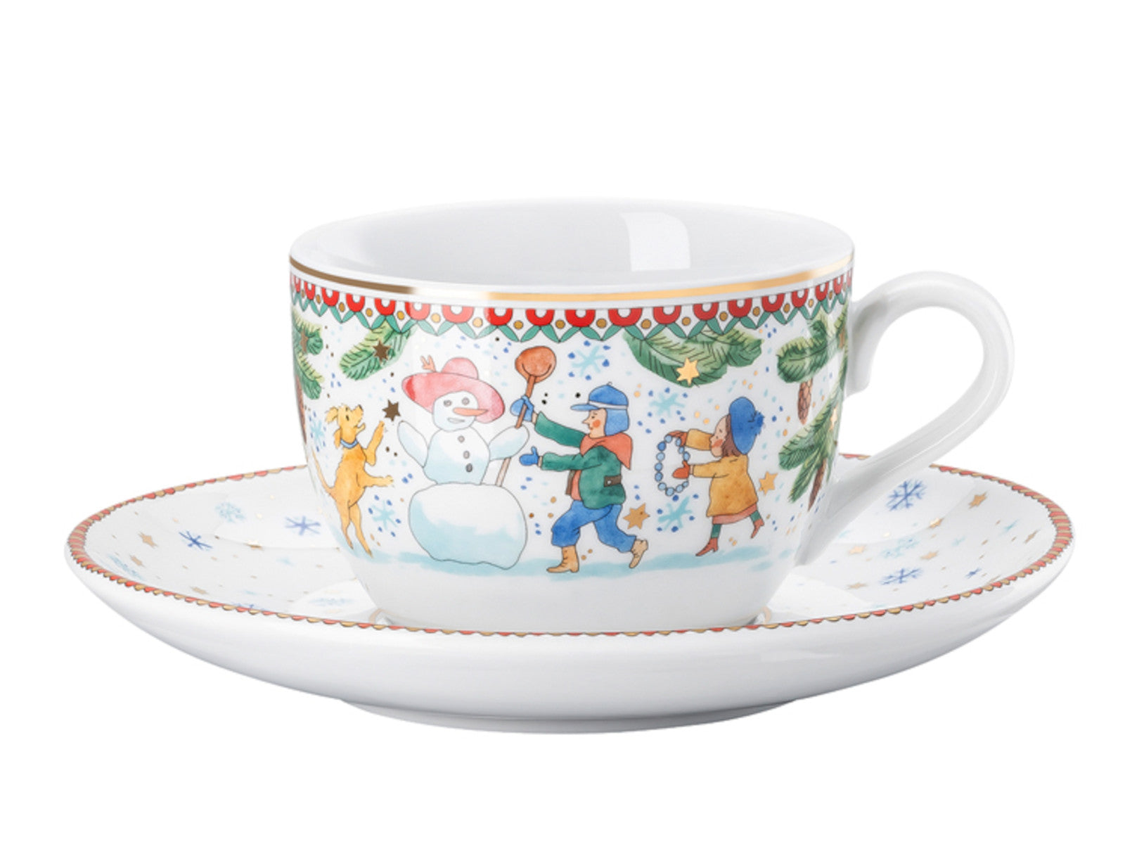 Hutschenreuther Sammelserie 2025 Weihnachtsspiele Cappuccinotasse 2tlg Freisteller 1