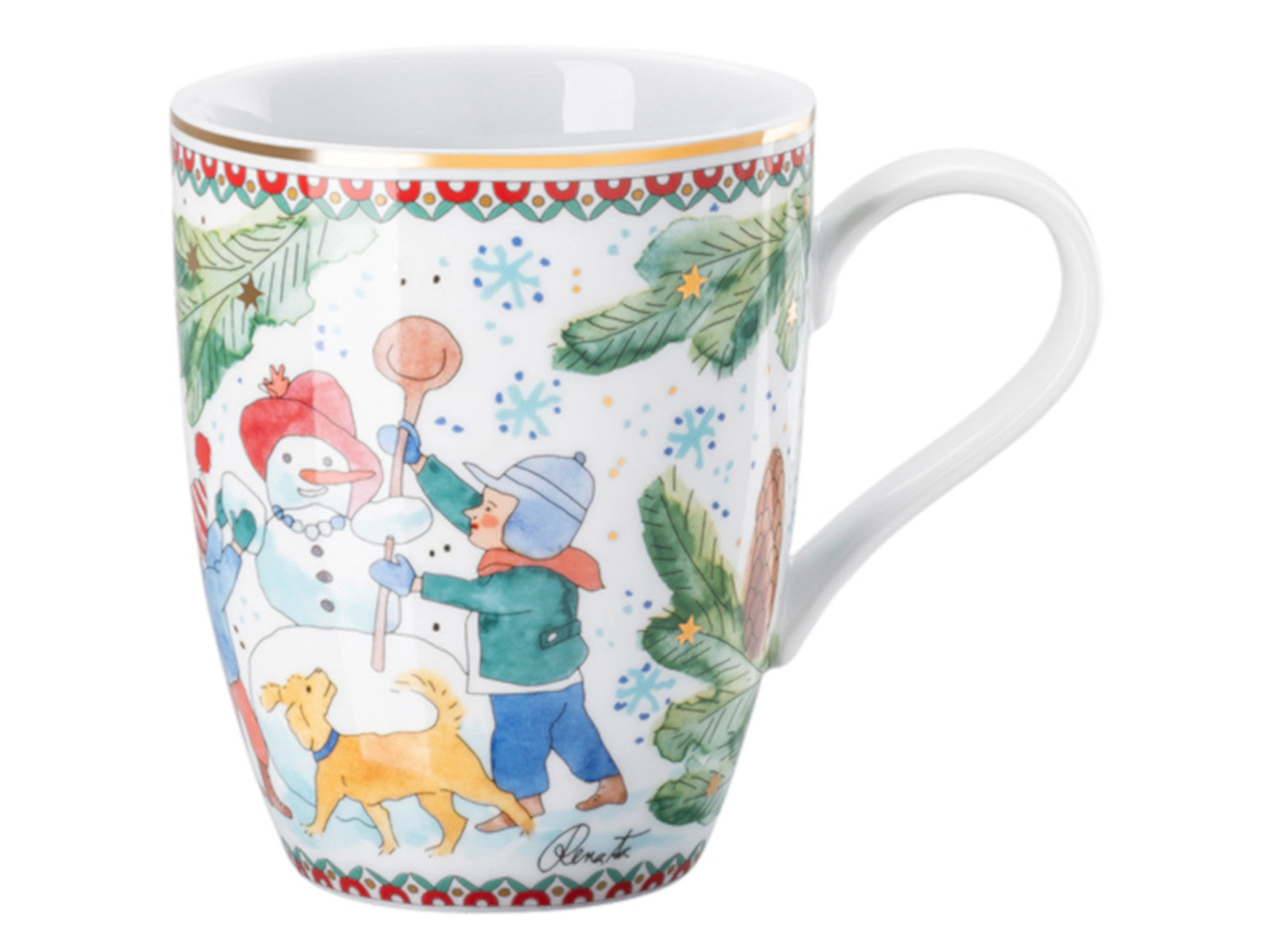 Hutschenreuther Sammelkollektion 2025 Weihnachtsspiele Becher mit Henkel 0,36l Freisteller 1