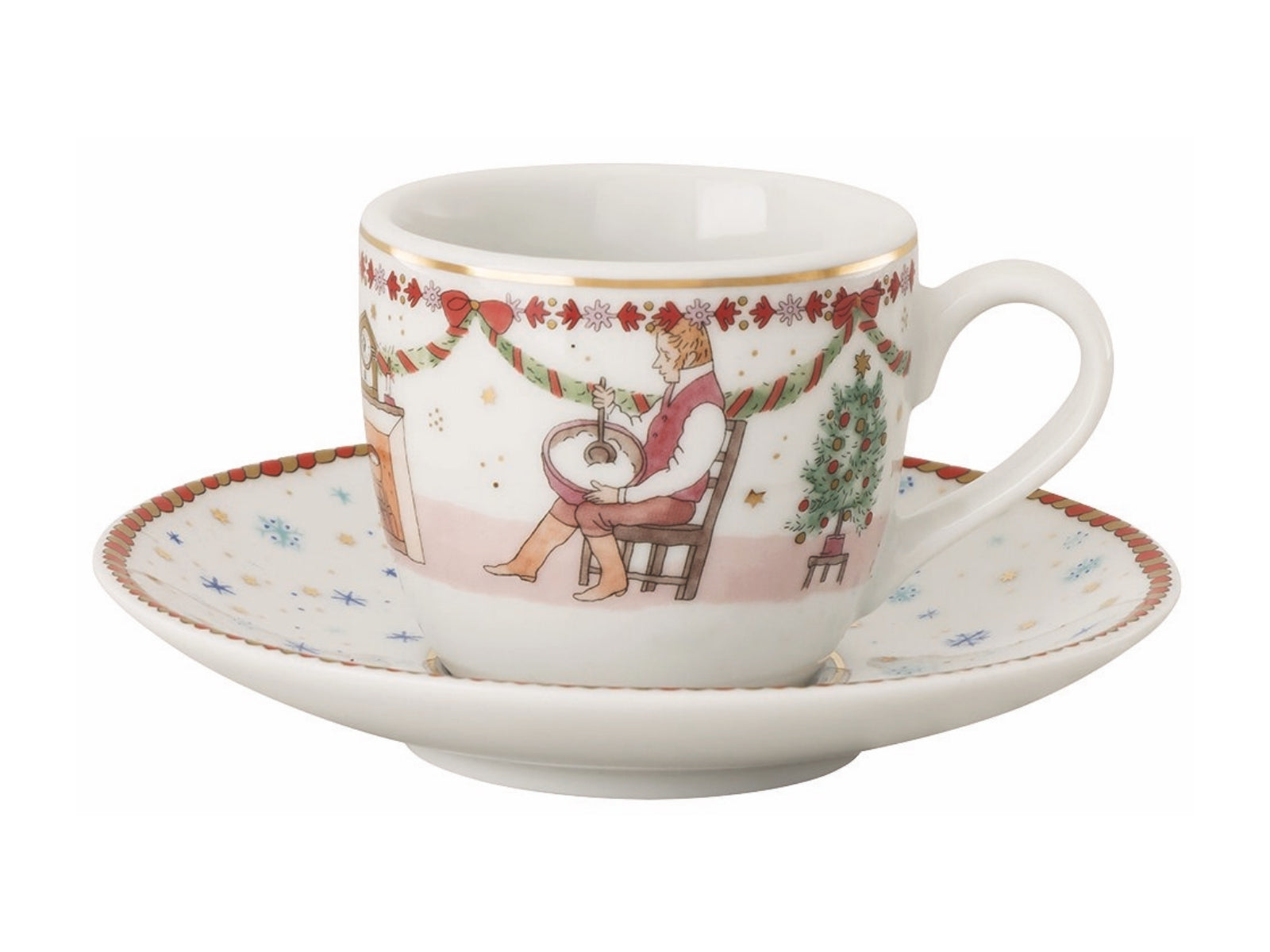 Hutschenreuther 2026 Weihnachtsschmaus Espressotasse 2tlg - Produktbild 1