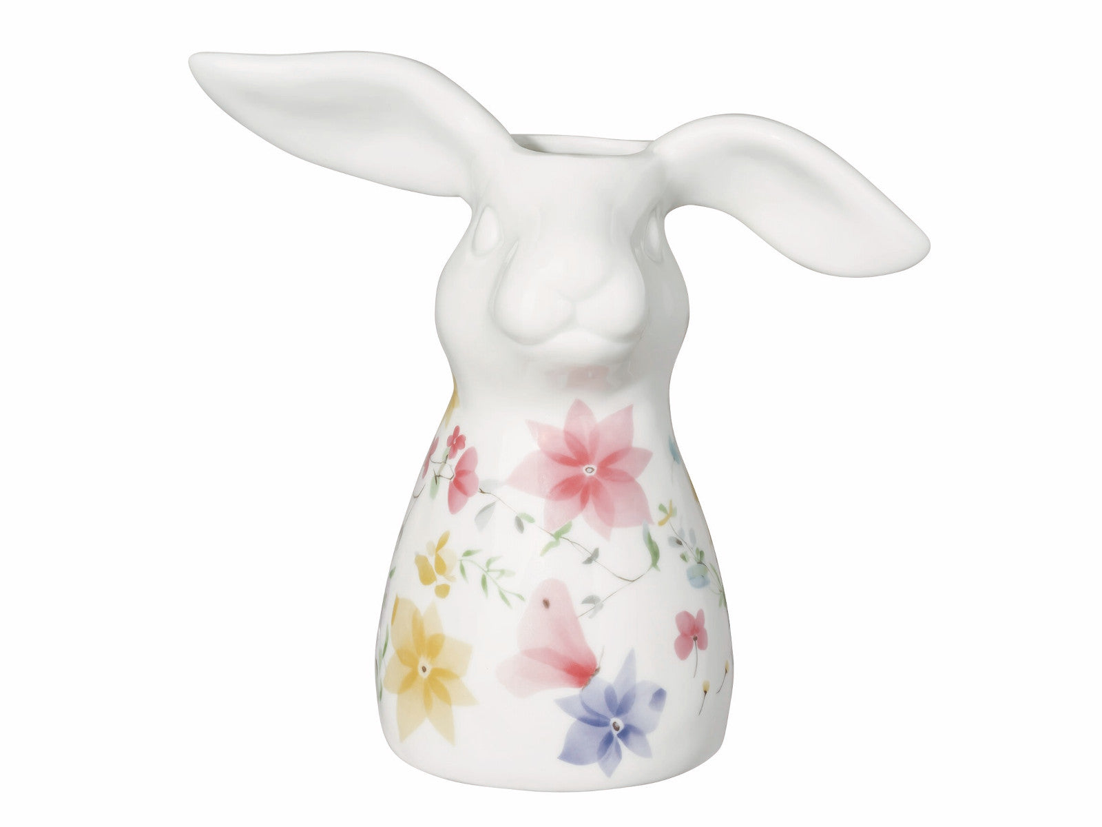 Hutschenreuther Frühlingsgrüsse Blumenwiese Hasen-Vase 16cm Freisteller 1
