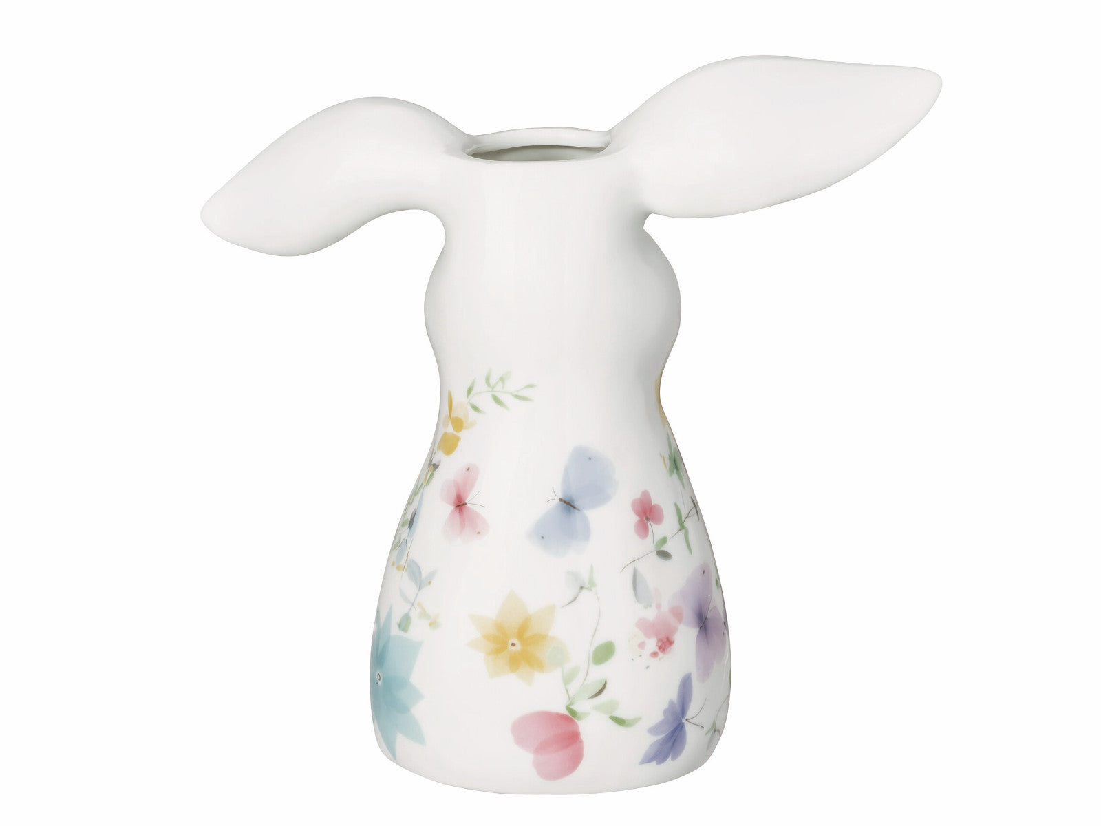 Hutschenreuther Frühlingsgrüsse Blumenwiese Hasen-Vase 16cm Freisteller 3