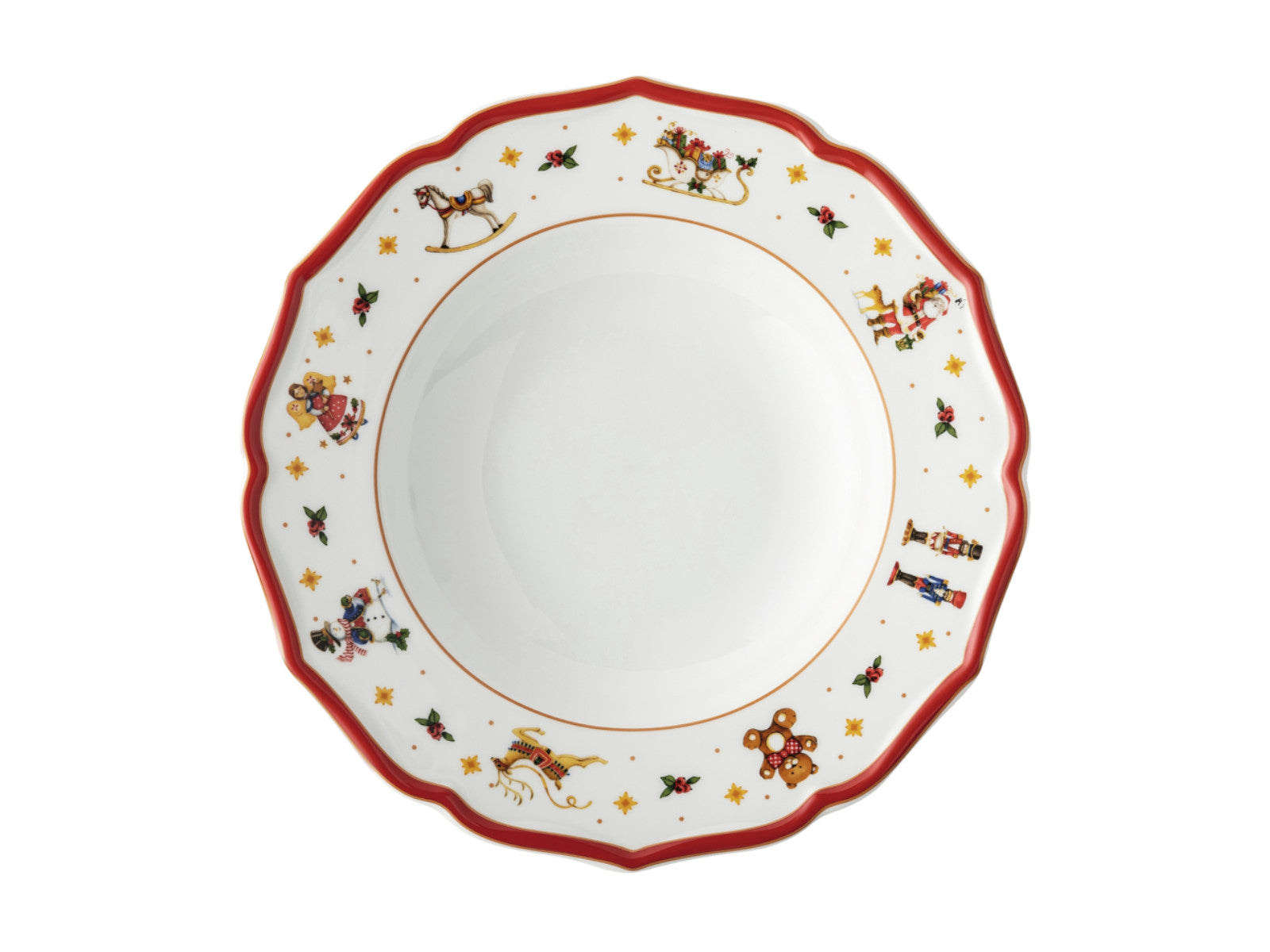 Hutschenreuther Happy Wintertime Red Teller tief 23cm Freisteller