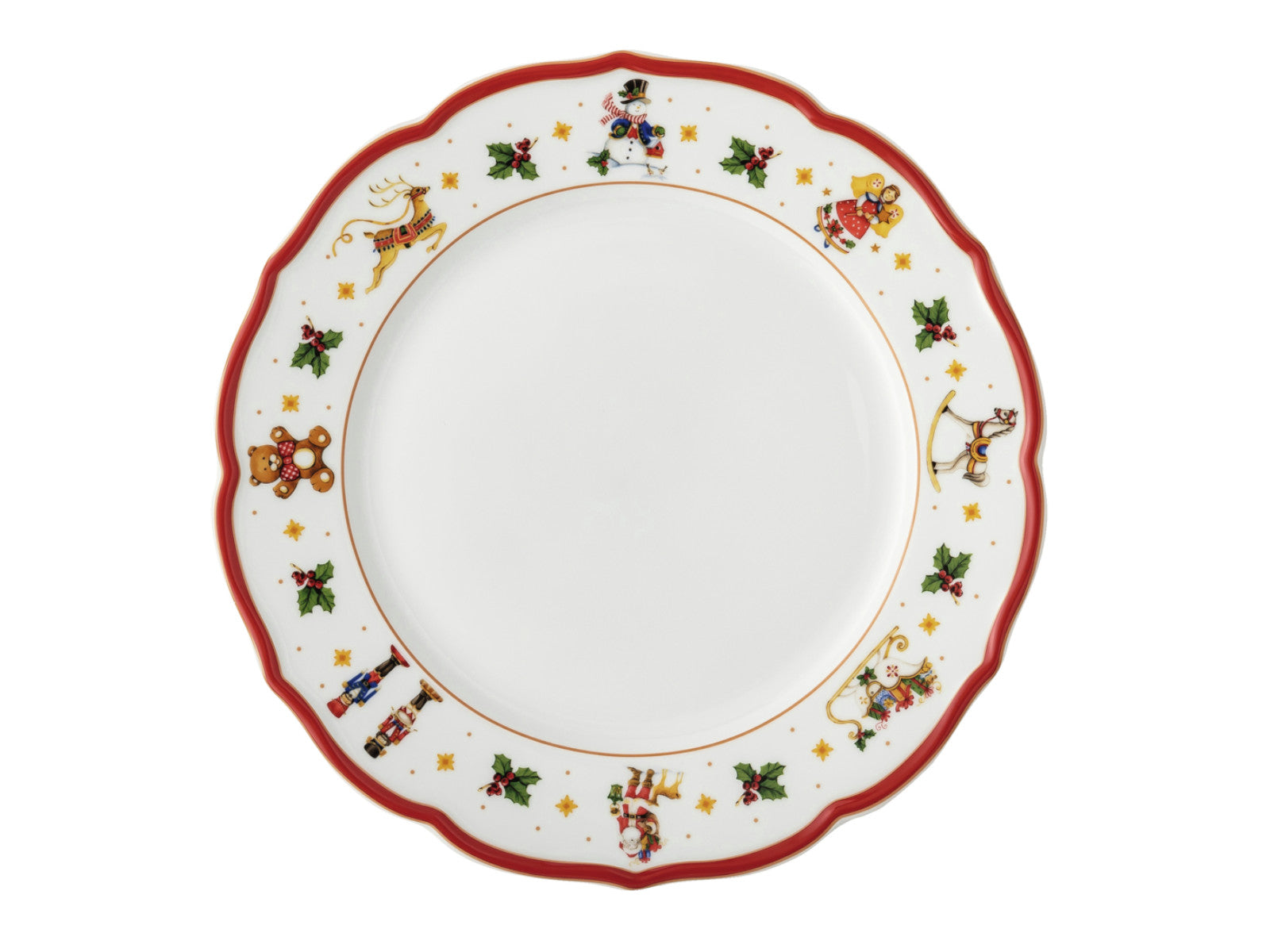 Hutschenreuther Happy Wintertime Red Teller flach 27cm Freisteller
