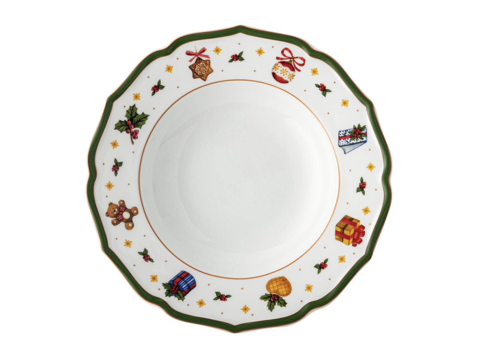 Hutschenreuther Happy Wintertime Green Teller tief 23cm Freisteller