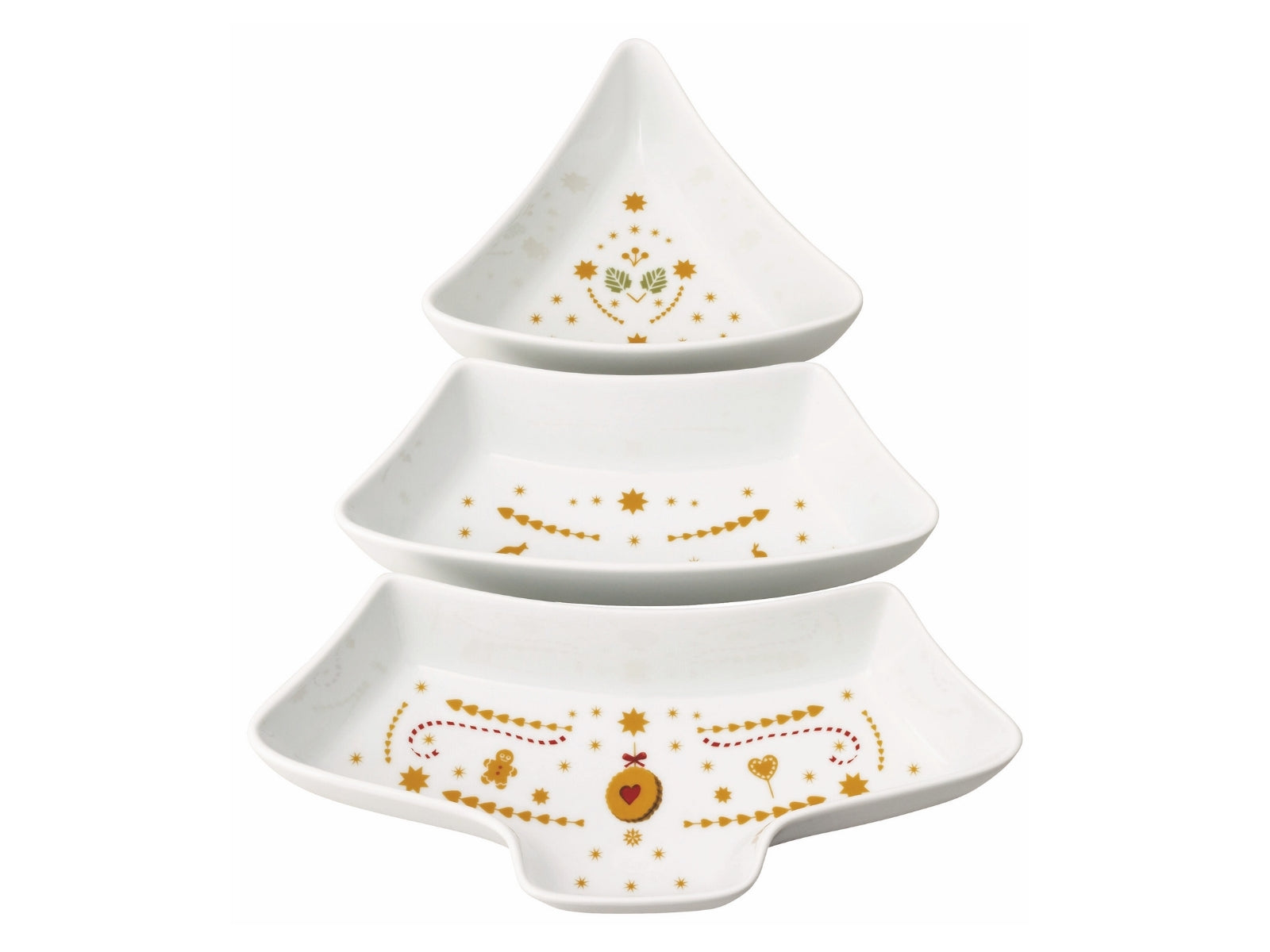 Hutschenreuther Christmas Love Weihnachtsbaum-Schale 3er Set - Produktbild 1
