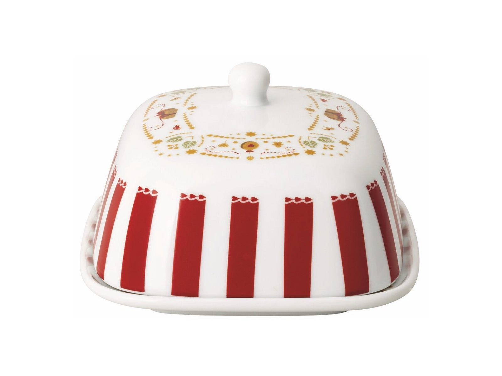 Hutschenreuther Christmas Love Butterdose rot 15,3cm - Produktbild 3