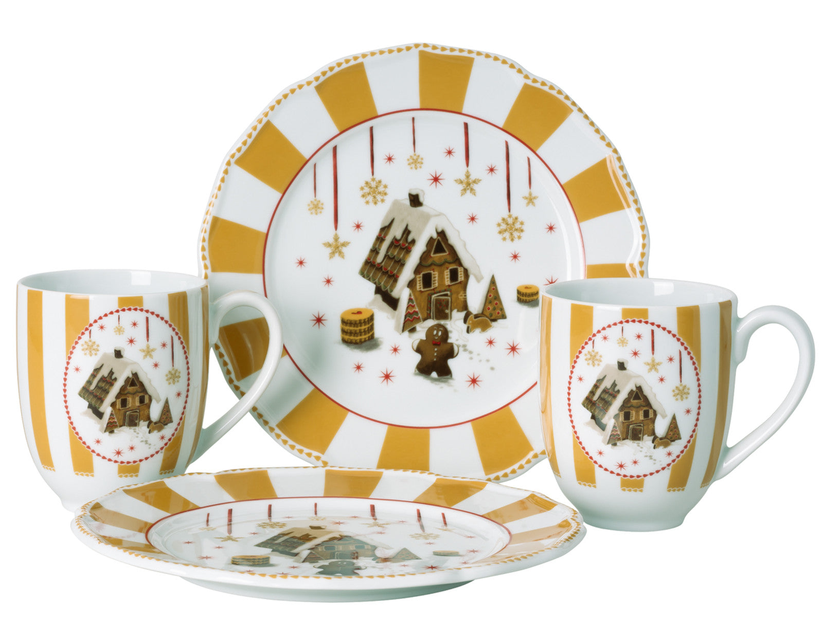 Hutschenreuther Christmas Love beige Set 4tlg Freisteller 1