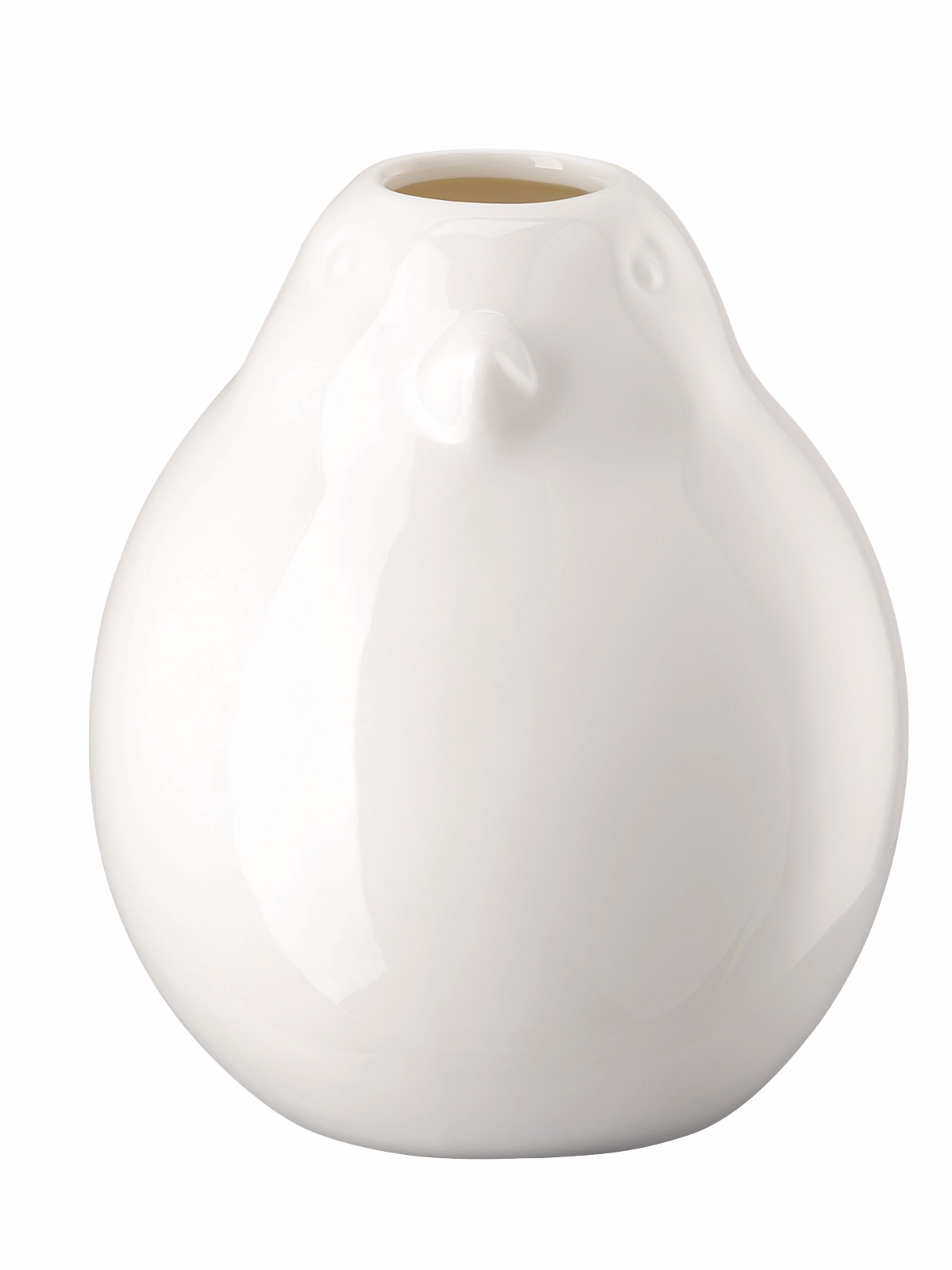 Hutschenreuther Vogel-Vase weiß Vase 14cm Freisteller 2