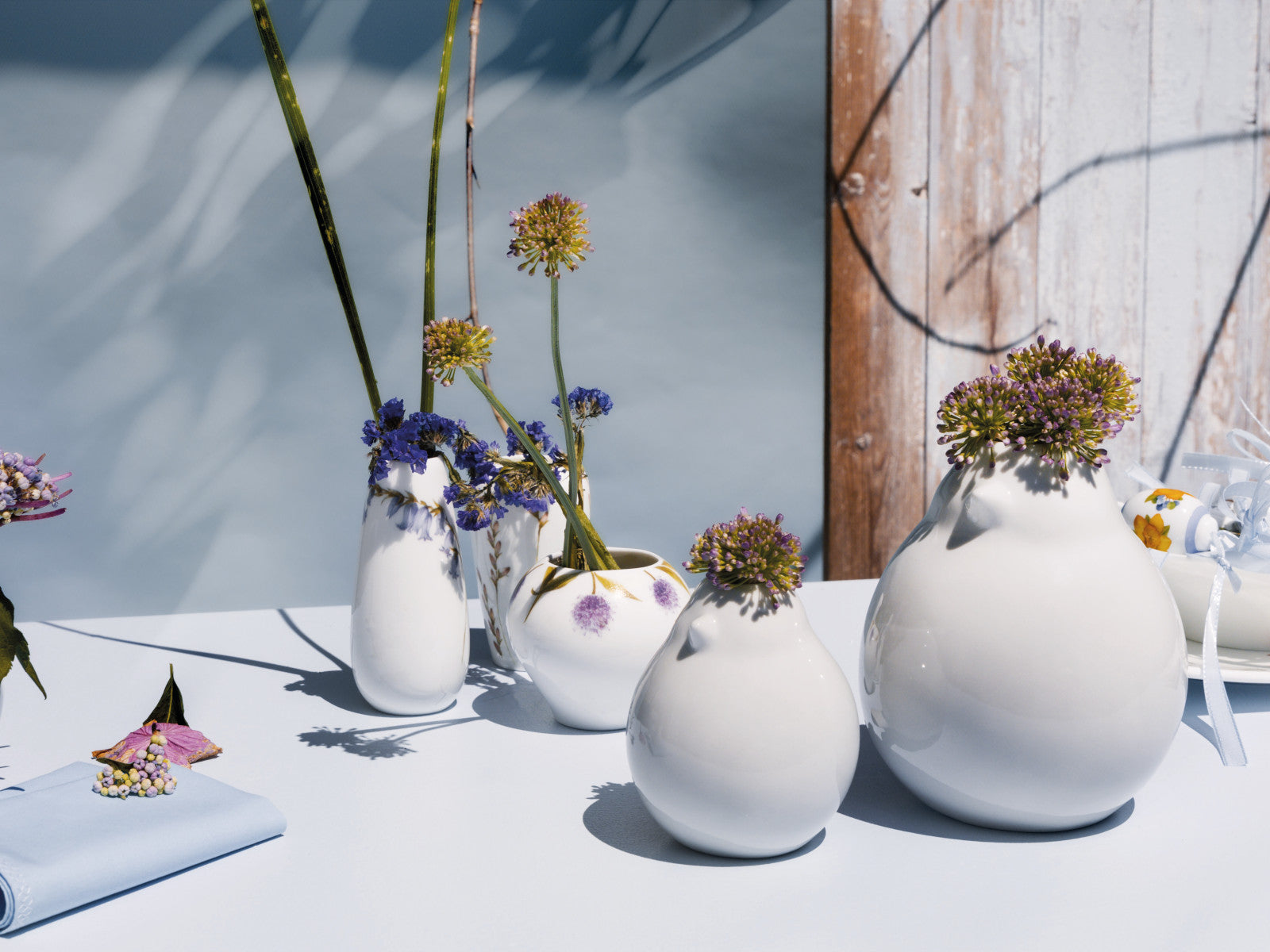 Hutschenreuther Vogel-Vase weiß Vase 14cm Lifestyle 2