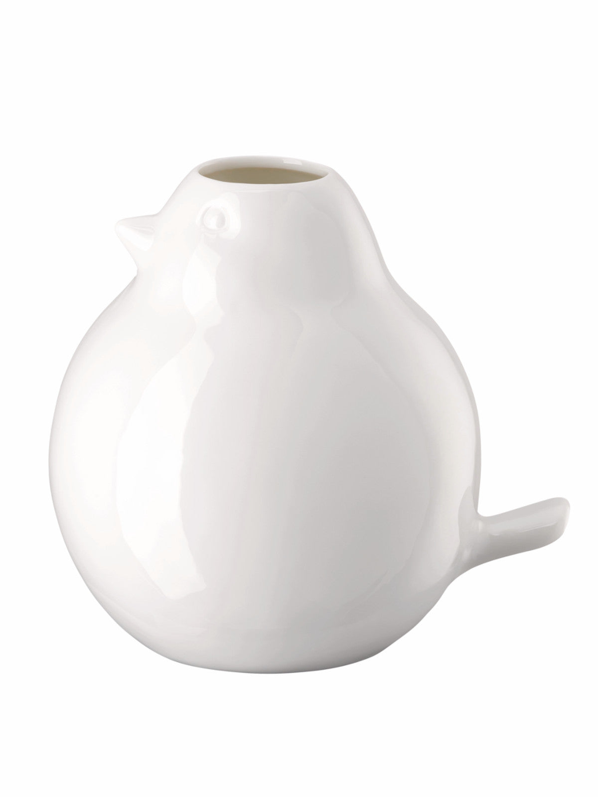 Hutschenreuther Vogel-Vase weiß Vase 16cm Freisteller 3