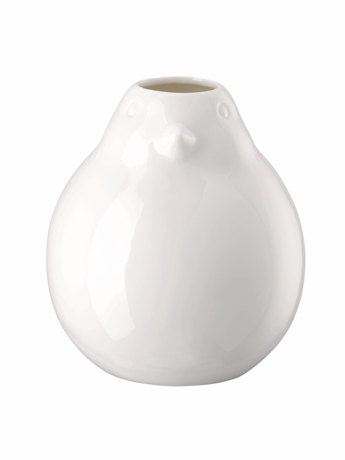 Hutschenreuther Vogel-Vase weiß Vase 16cm Freisteller 2