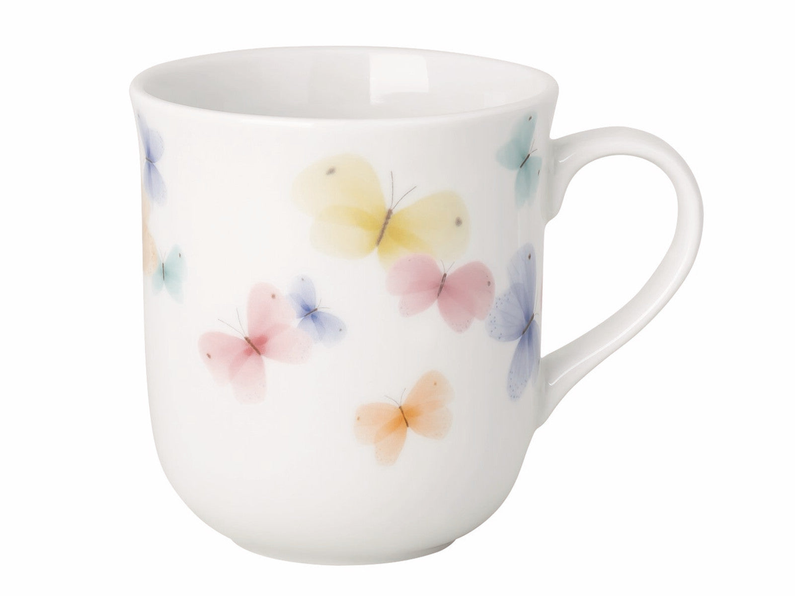 Hutschenreuther Frühlingsgrüsse Schmetterlinge Becher mit Henkel 0,4l Freisteller 1