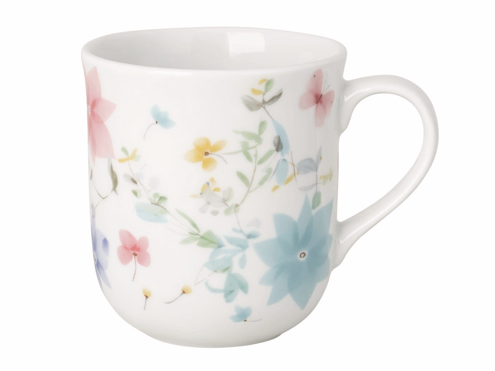 Hutschenreuther Frühlingsgrüsse Blumenranke Becher mit Henkel 0,4l Freisteller 1