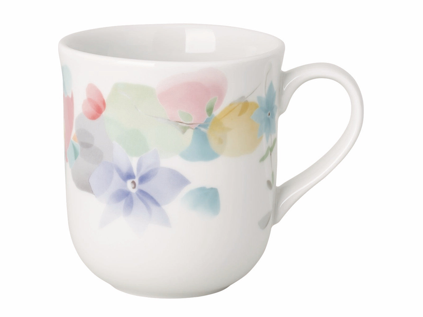 Hutschenreuther Frühlingsgrüsse Blumengirlande Becher mit Henkel 0,4l Freisteller 1