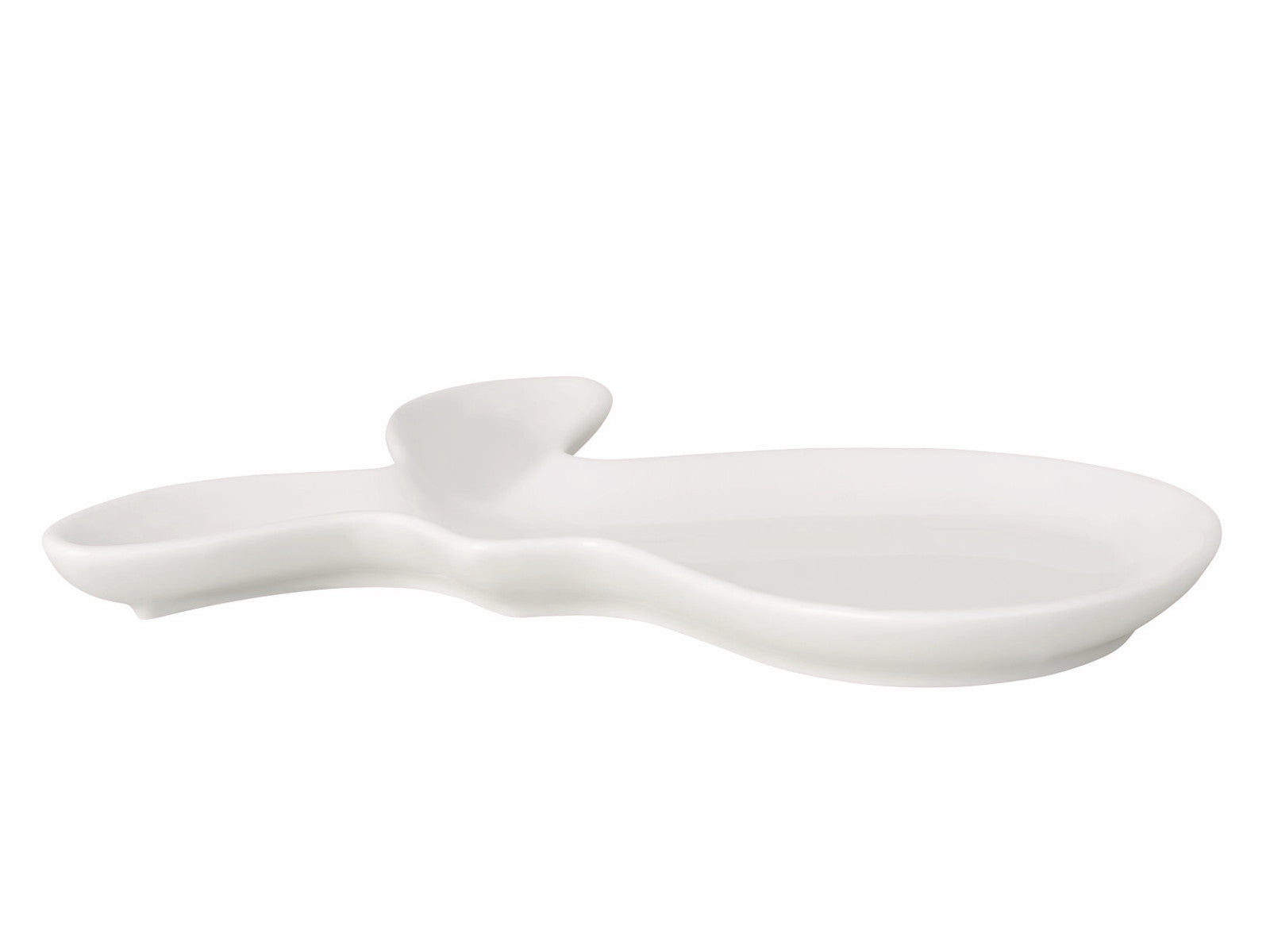 Hutschenreuther Frühlingsgrüsse Hasenschale / Teller weiß 19x14cm Freisteller 2