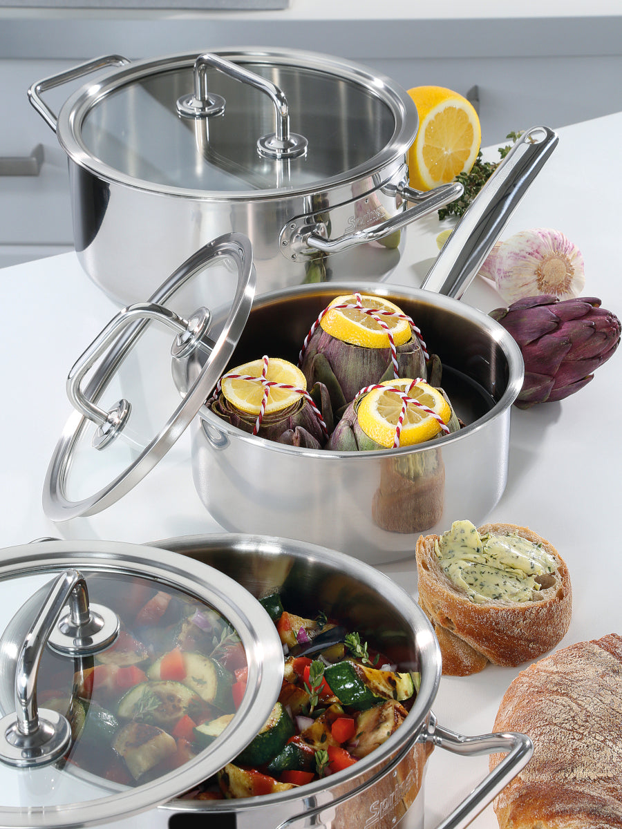 Spring BRIGADE BASIC Topfset 5teilig mit Glasdeckel Lifestyle